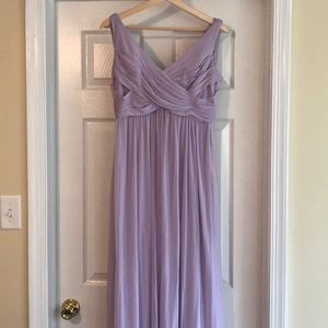 David’s bridal full length bridesmaids dress